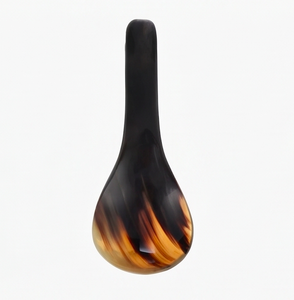 Cuchara para ensalada hecha a mano con cabeza de cuerno natural, utensilio de mesa pulido para buffet, bodas, fiestas, barras de ensaladas y recepción de invitados - Product Image 1