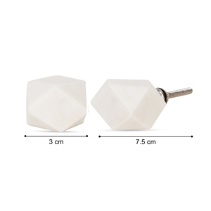 Poignées de tiroir en marbre blanc de luxe, fabriquées à la main par Shubham, pour quincaillerie de cuisine, poignées décoratives en pierre et laiton pour commodes - Product Image 4