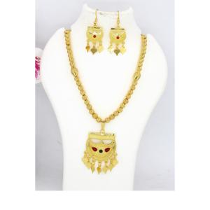 Collar de flores huecas de Nigeria africana, pulsera, conjunto de joyería de boda, gran oferta, exhibición de joyería de alta calidad chapada en oro - Product Image 5