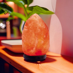 Carved <b>Rock</b> <b>Himalayan</b> <b>Salt</b> <b>Lamp</b> Wooden Base Lighting <b>Himalayan</b> <b>Salt</b> <b>Lamp</b> Warm Home Style <b>Himalayan</b> <b>Salt</b> <b>Lamp</b> - Product Image 2