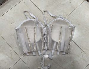 Bustier de Perlas Blancas Hecho a Mano para Novias - Product Image 3