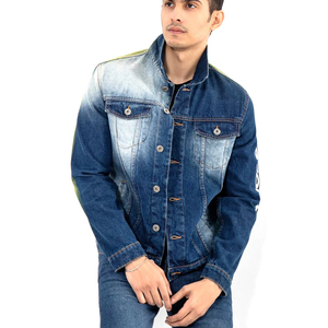 Wholesale Clothing Manufacturer Men's Jackets Custom Basic Solid Color <b>Jeans</b> Men's Jackets Made in Pakistan - Product Image 5