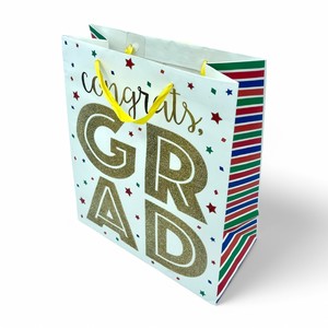 Large Eco-Friendly Graduation Glitter Paper Bags Vietnam <b>Gift</b> with <b>Ribbon</b> Handle - Product Image 4