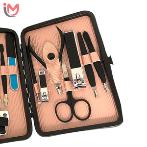 Kit de manucure et pédicure de luxe avec logo personnalisé, ensemble professionnel de soins des ongles en acier inoxydable, trousse de voyage, vente en gros OEM - Product Image 4