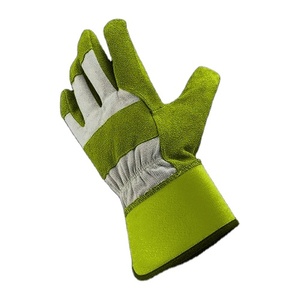 Canadian Cowhide Split Leather Rigger Gloves with Cotton <b>Liner</b> Heavy Safety Industrial Protection for Workmen and <b>Gardeners</b> - Product Image 3