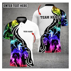 Chemises de bowling personnalisées avec impression par transfert thermique orange pour hommes, maillot de bowling, polos 3D pour hommes, cadeau unique pour les amateurs de bowling - Product Image 6