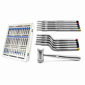 Kit de 12 Osteótomos Dentales para Levantamiento de Senos, Instrumentos Quirúrgicos para Implantes, Martillo Quirúrgico y Casete de Esterilización - Product Image 6