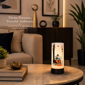Divine Glow Lord Ganesha Table Lamp LED Decorative <b>Night</b> <b>Light</b> Spiritual Home Decor Bedside Desk Lamp Gift for Living Room Pooja - Product Image 3