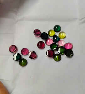 Proveedor de cabujones calibrados sueltos redondos de turmalina múltiple natural 100% en ajuste al por mayor joyería hecha a mano - Product Image 3