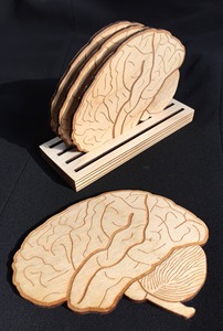 Brain Design <b>Coaster</b> Set Stylish Anatomical <b>Coasters</b> For Home Office <b>Table</b> Preventing Slipping And Spillage Of Drinks On <b>Tables</b> - Product Image 5
