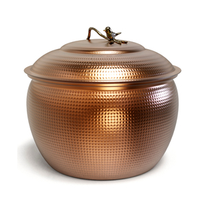 Support de tuyau d'arrosage en métal martelé de qualité supérieure, pot de rangement décoratif pour tuyau de jardin - Product Image 2