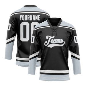 ปรับแต่งสีเสื้อฮอกกี้น้ำแข็งของคุณเอง ผู้ชาย ผู้หญิง โพลีเอสเตอร์ 100% พิมพ์ลาย แห้งเร็ว ระบายอากาศได้ดี ชุดกีฬา โลโก้แบบกำหนดเอง - Product Image 4