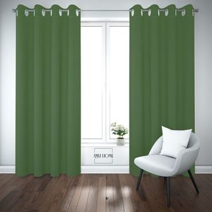 Luxury Polyester Blackout <b>Curtain</b> 122 X 152 CM Modern Pleated Grommet Style <b>Hooks</b> Flame Retardant Ready Made for Home Hotel Use - Product Image 3