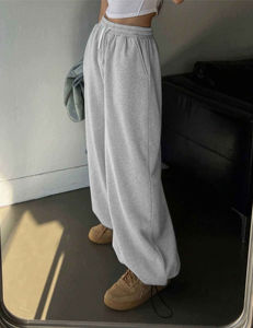 Pantalones Cargo de Cintura Alta, Anchos y Transpirables de Pana para Mujer - Product Image 6