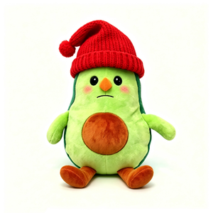 Peluche de aguacate bordado personalizado con ojos cerrados, juguete de peluche de aguacate, animal de peluche de aguacate, almohada de peluche suave de aguacate - Product Image 5