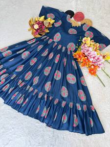 Boutique Wholesale 2026 Autumn New Fashion Round Neck Casual Long Sleeved Chiffon <b>Women's</b> <b>Dress</b> - Product Image 4