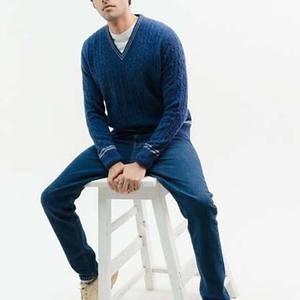 Top Selling Mens Sweater Outdoor Casual Wear Crew Neck Knitted Pullover Sweater Long Sleeve Warm Soft Breathable Custom Logo - Product Image 1