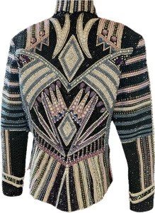 Ladies Premium Western Horse Riding Show Jacket for Rodeo Barrel Racing and Showmanship Competition - Product Image 2