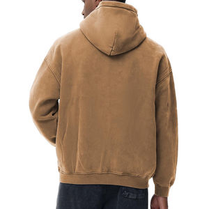 Sudaderas con capucha y cremallera para hombre, estilo acid wash, de gran demanda, precio mayorista, ropa casual, sudaderas con capucha y cremallera extragrandes para adultos - Product Image 2