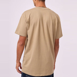 เสื้อยืดคอตตอนเจอร์ซีย์ถักแบบสั่งทำพิเศษ ทรงหลวม สไตล์สตรีทแวร์ ไหล่ตก ใส่ได้ทั้งชายและหญิง ขายส่งเสื้อผ้าฤดูร้อนแบบเปล่า - Product Image 2