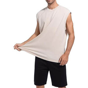 Camisetas sin mangas para hombre, estilo vintage con efecto desgastado, holgadas, para gimnasio, entrenamiento atlético y fitness - Product Image 5