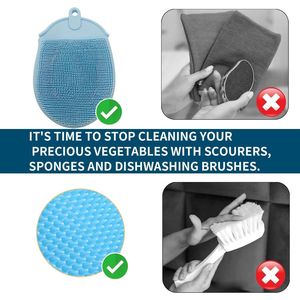 Spazzola per Pulizia Verdure, Spazzola per Patate e Alimenti, Efficace Spazzola per Pulire Cibi - Product Image 1