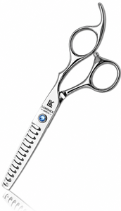Ciseaux droits pour gauchers NYBL-55 de 5,5 pouces, JAPON, acier 440C, tranchants, dureté 58-59HRC, manche en acier inoxydable, ciseaux de barbier, cheveux, 28 - Product Image 6