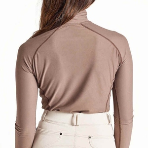 Equestrian Horse Riding Baselayers Show Shirts Top for Women OEM Customized Logo Training Polo Tops for Women - Product Image 2