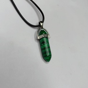 <b>Quartz</b> Hexagonal Agate Bullet Pendulum Crystal Amethyst Pendant <b>Necklace</b> for Women and Men - Product Image 4