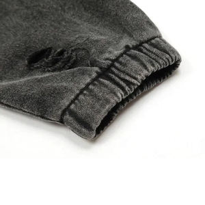 <b>Top</b> Quality Factory Made Men <b>Distressed</b> Hoodies New Design Wholesale Price Oversize Men <b>Distressed</b> Hoodies - Product Image 6