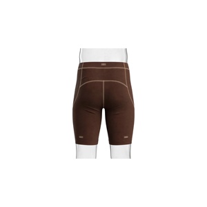 Shorts Bermuda Homme Marron Uni Taille Mi-Haute avec Cordon de Serrage Grande Taille Décontracté en Tricot Spandex Nylon - Product Image 3