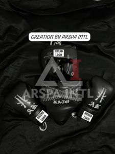 Set de Boxeo Profesional de Piel Genuina de Vacuno Estilo Ganador, Fabricado en Fábrica, con Estampado AK47 para Sparring - Product Image 4