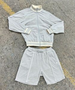 Custom Men Reflective Tracksuit <b>Black</b> <b>Windbreaker</b> Jacket Shorts Set Hooded Streetwear Sportswear Wholesale - Product Image 1
