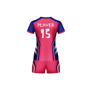 Custom Men's <b>Volleyball</b> Team Uniform Jersey Shorts <b>Set</b> Sublimation Printed Custom Team Name Elastic Waist Quick Dry 100% - Product Image 3