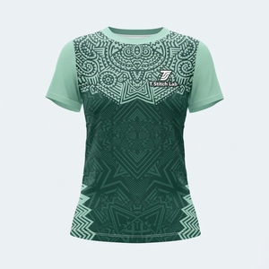 Camisetas Ligeras y Transpirables para Mujer, Diseño Tribal, Colores Sólidos, Alta Calidad, Nueva Llegada, Manga Corta, Tallas Grandes, Venta al Por Mayor - Product Image 6