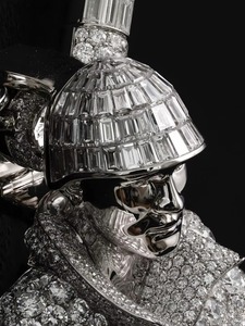 Pendentif Pistolet Skid en Argent 925 Plaqué Rhodium avec Moissanite, Bijou Hip Hop de Luxe Thème Glacé pour Homme, Idéal au Quotidien - Product Image 5