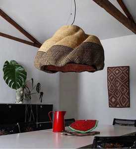 Lámpara Colgante de Ratán de Diseño Moderno, Ecológica y Ligera, Hecha a Mano, con Pantalla de Mimbre, para Dormitorio, Cocina, Isla, Interior - Product Image 2