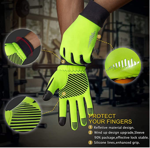 Outclass Full Fingerless Cycling Gloves for Outdoor Sports Breathable Bicycle Racing Glove Open Fingers Top for City Racing - Product Image 6