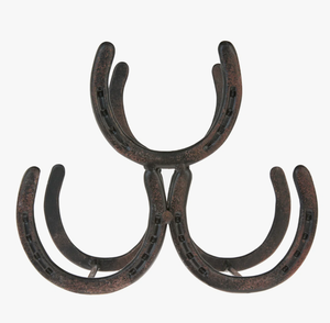 Trendy Metal Horseshoe Tabletop Wine Holder Minimalist Iron Display Stand <b>Shelf</b> for Modern Kitchen <b>Home</b> and <b>Bar</b> Decor - Product Image 5
