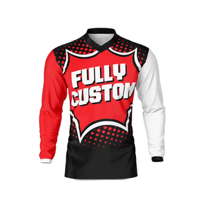Maillot de motocross pour une performance ultime, maillot de motocross à manches longues coupe-vent d'été avec impression par sublimation, tissu respirant - Product Image 4