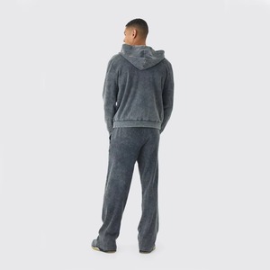 Pantalones Deportivos Azules para Hombre, Cintura Elástica, Transpirables, de Peso Medio, Tejidos, Casuales, con Bolsillos, para Otoño - Product Image 2