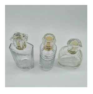 Botella de Perfume Cuadrada Vacía con Pulverizador Metálico, Vidrio Transparente, Tamaños 30/50/100ml, Recargable, Etiquetas de Almacenamiento - Product Image 5