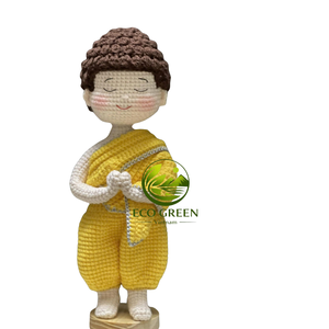 Muñecos Amigurumi de Monje al por Mayor, Figuras Budistas Hechas a Mano con Ganchillo para Estudios de Yoga, Centros de Meditación y Tiendas de Regalos Espirituales - Product Image 3