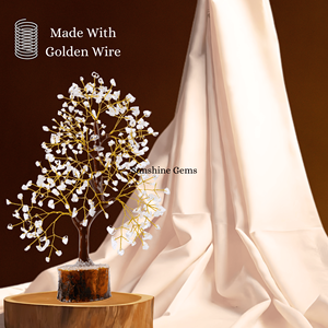 ต้นไม้แห่งชีวิตคริสตัลควอตซ์ใสพร้อมลวดทองคำ หินบำบัด ตกแต่งบ้าน - Product Image 6