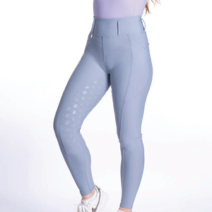 Custom Women High Waist Four-Way Stretch Eco-Friendly Anti-Bacterial Equestrian Breeches Full Length Horse Riding Pants Elastic - Product Image 4