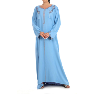Vestido Jalabiya Árabe Tradicional para Mujer, Elegante y Modesto, Estilo Islámico Maxi para Ocasiones Diarias y Festivas - Product Image 2
