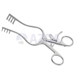 <span class=keywords><strong>Norfolk</strong></span> <span class=keywords><strong>Norwich</strong></span> Wondretractor 220mm Zelfborgende 4x5 Stompzijdige Pinnen Met Ratel Orthopedische Chirurgische Instrumenten - Product Image 1