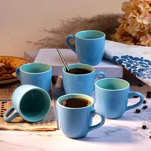 Blue Ocean Set of 6 Ceramic <b>Tea</b> Cups - Product Image 2