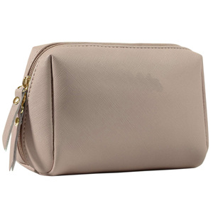 Leather <b>Makeup</b> <b>Case</b> Genuine Leather Travel Cosmetic Organizer Hard Shell Beauty Bag Portable Toiletry Pouch Custom Logo - Product Image 6