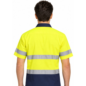 Chemises de travail haute visibilité EAZWEARS pour hommes, vêtements réfléchissants, uniformes de chantier, sourcing, export, fournisseur d'entreprise, ODM privé, sécurité - Product Image 4